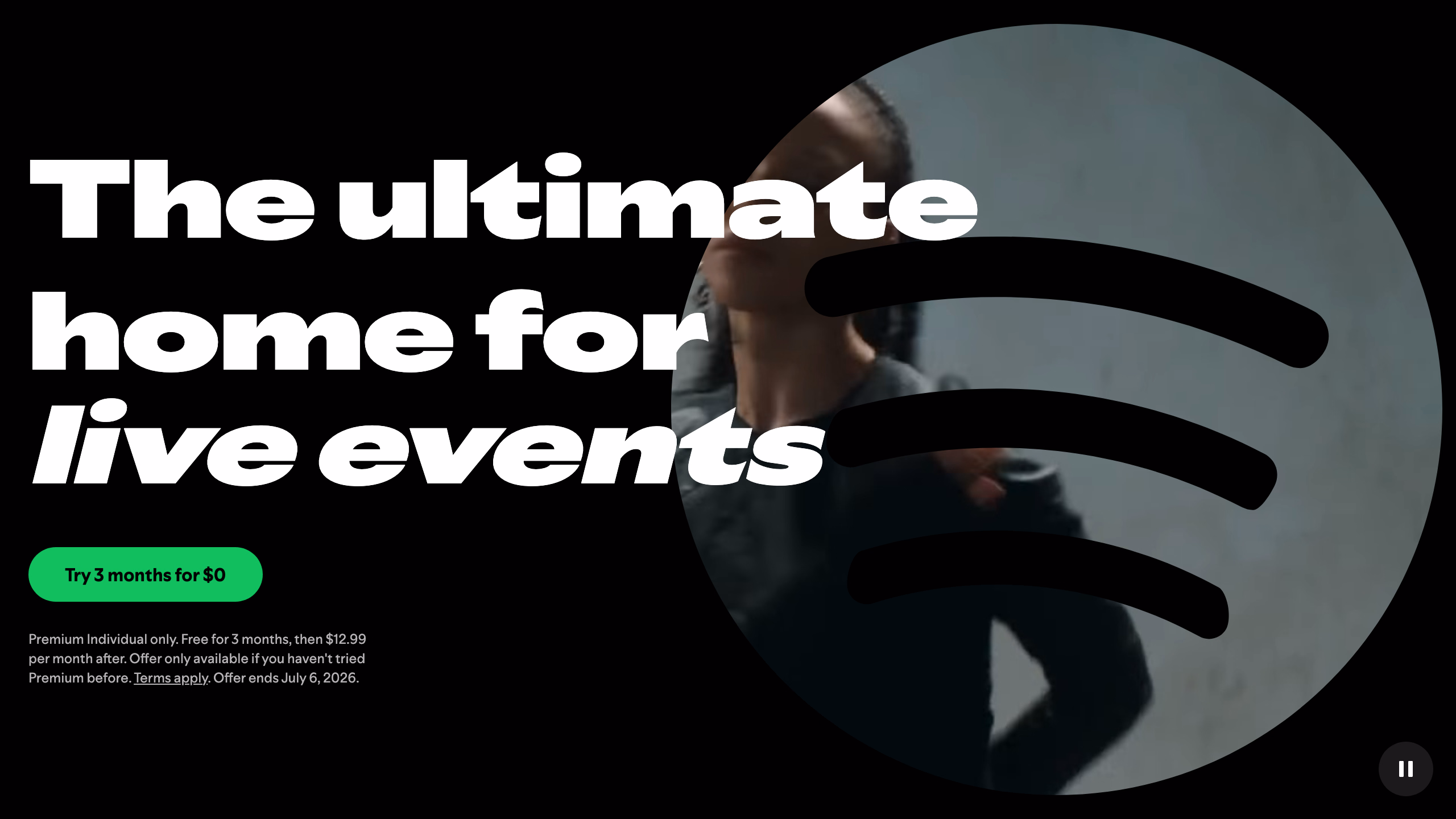 Spotify Premium — официальная страница тарифов на spotify.com