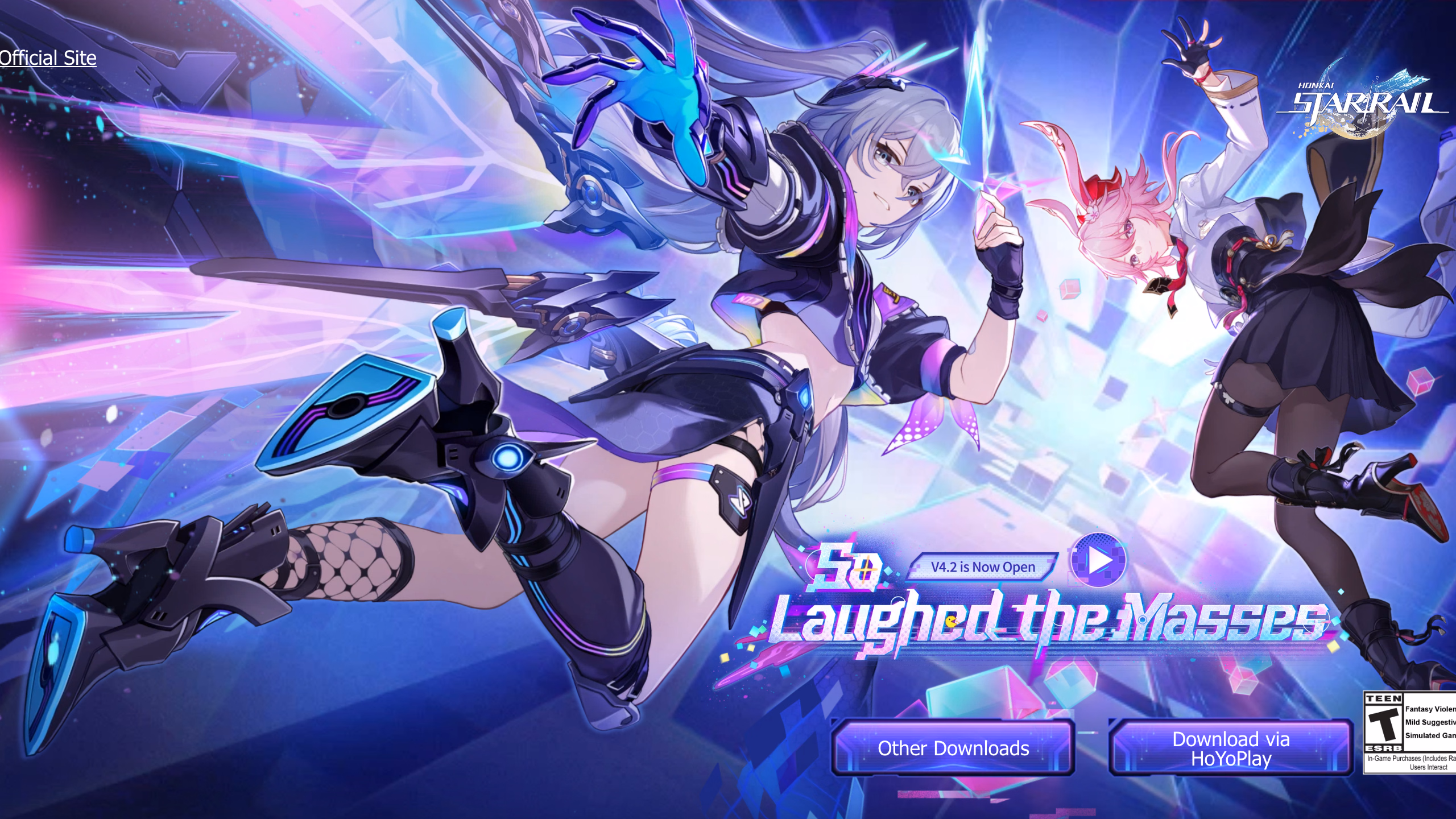 Honkai: Star Rail — официальный международный сайт от HoYoverse