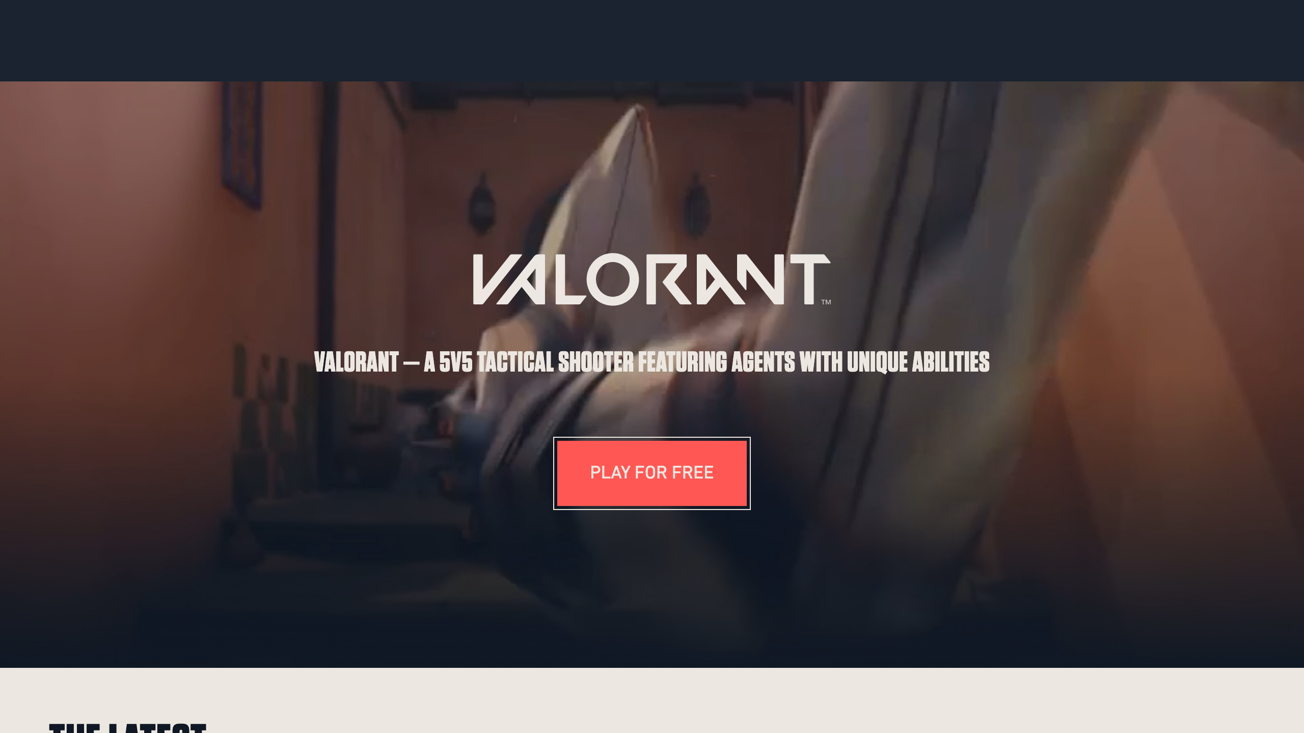 Valorant — официальный международный сайт playvalorant.com от Riot Games