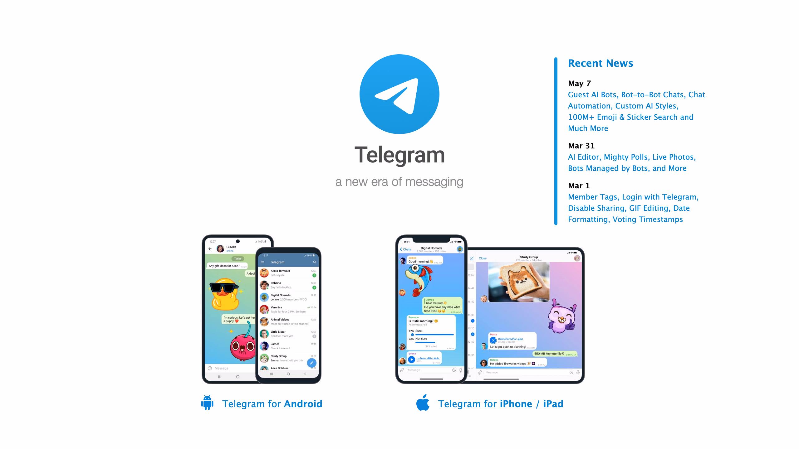 Telegram Premium — официальная страница про подписку и преимущества