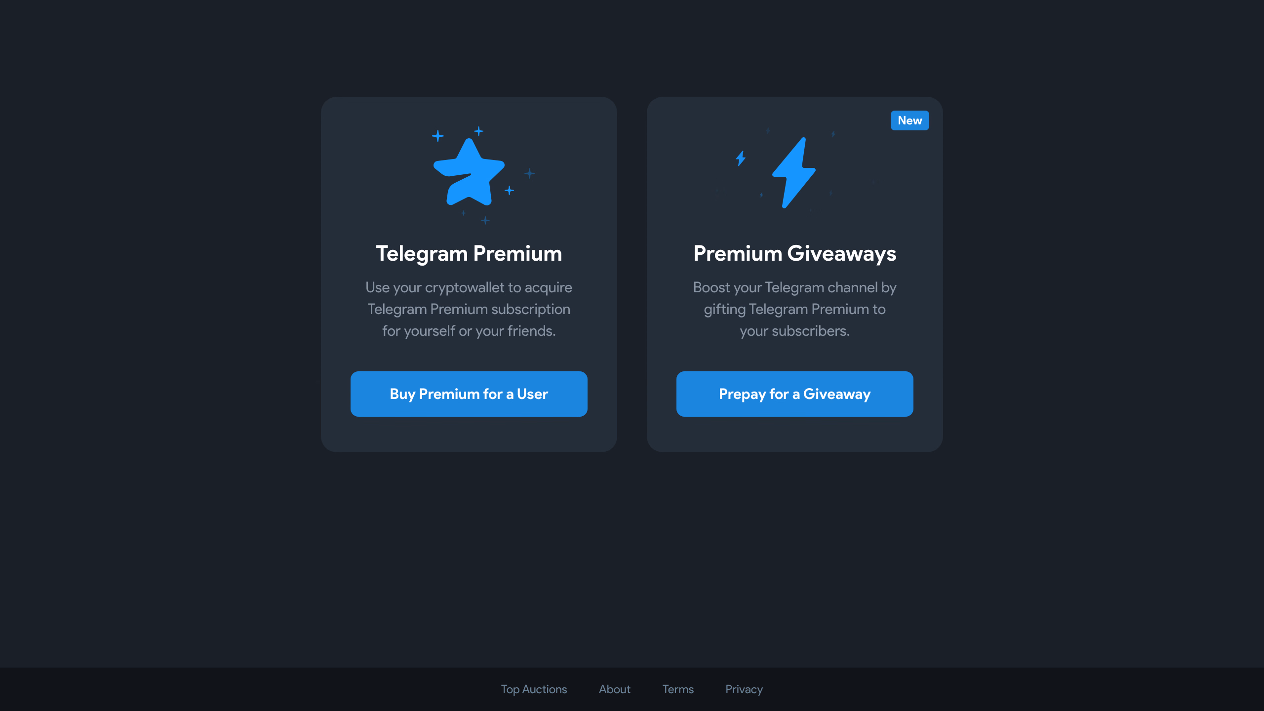 Fragment — официальный сервис Telegram для покупки и подарка Premium