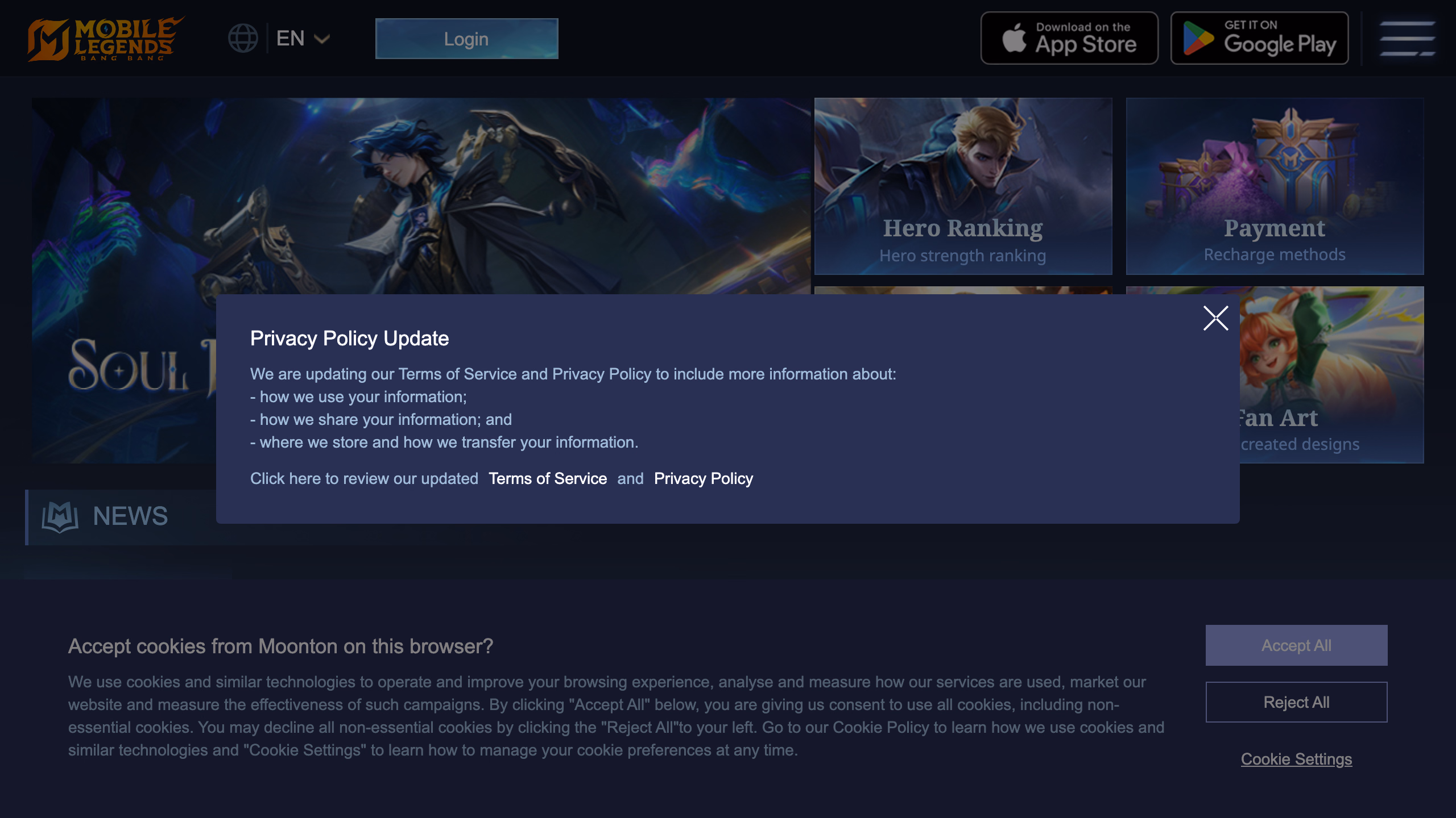 Mobile Legends News — официальный раздел новостей от Moonton