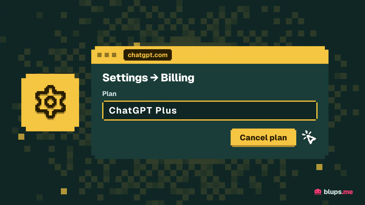 Отмена автопродления в настройках ChatGPT