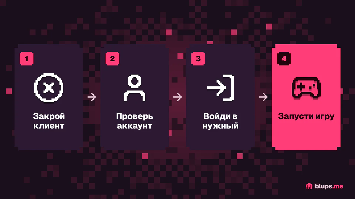 Проверка аккаунта при ошибке