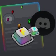 Discord Набор "F in Chat" (белый)